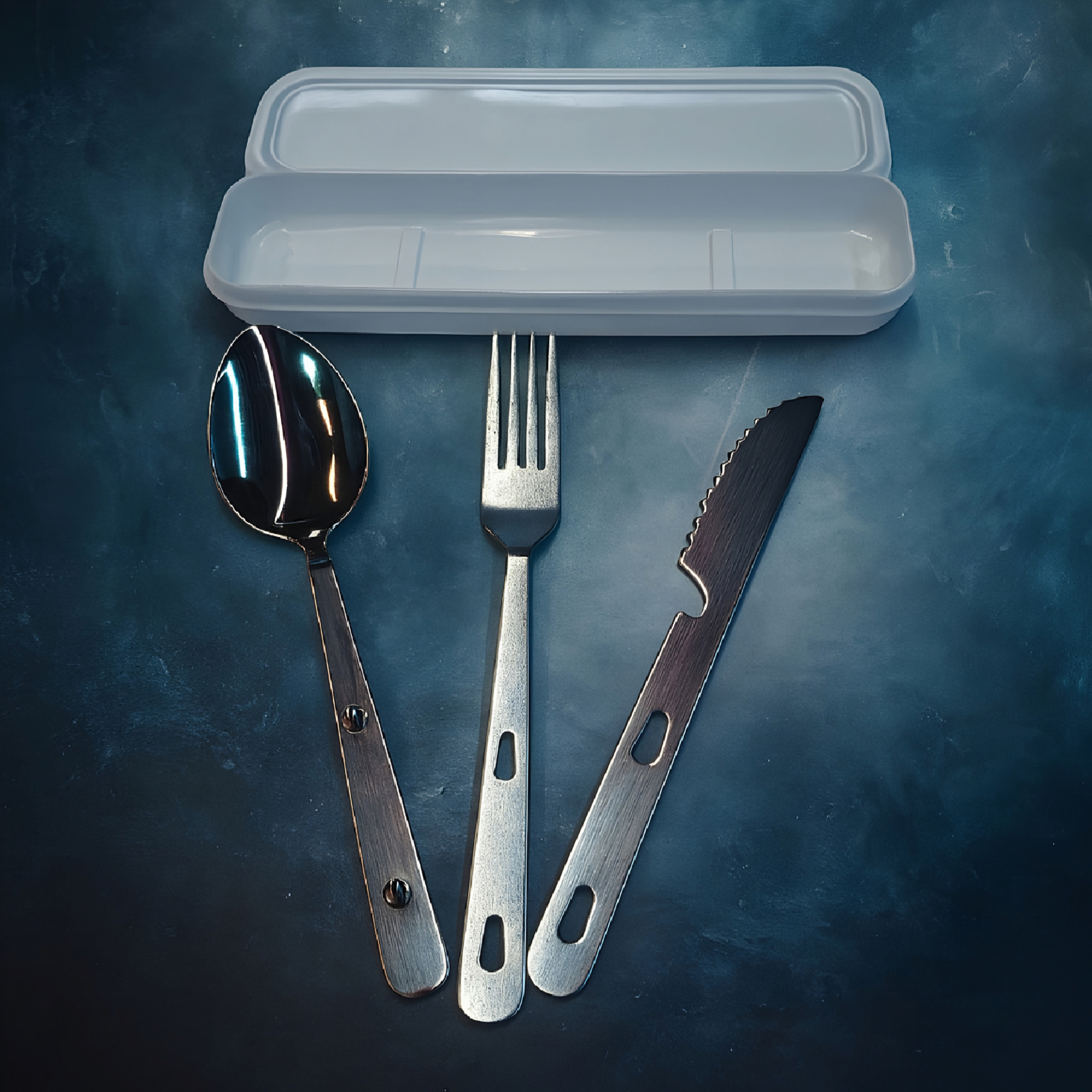 تصویر از ست قاشق و چنگال و کارد استیل