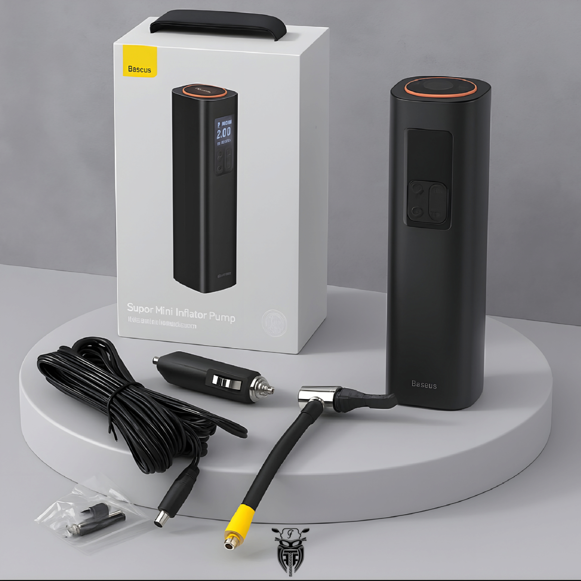 تصویر از پمپ باد باسئوس فندکی مدل CRCQ00000