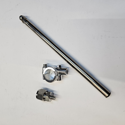 تصویر از میل پرچم آنتنی استیل به همراه پایه