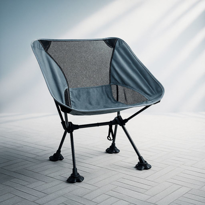 تصویر از صندلی سفری طوسی