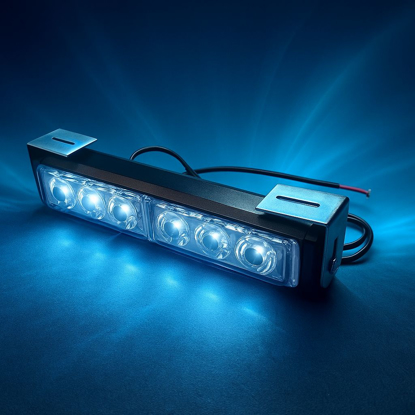 تصویر از چراغ فدرالی خطی - تکی (قرمز -آبی)