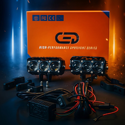 تصویر از پروژکتور 3 لنز سیم کشی دار