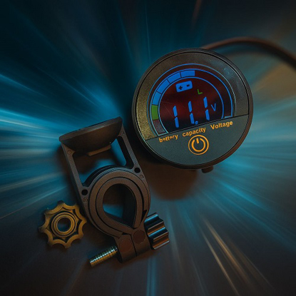 تصویر از نشانگر ولت متر موتور سیکلت صفحه رنگی